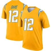 Youth Nike Los Angeles Chargers Derius Davis Gold Inverted Jersey - Legend