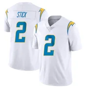 Youth Nike Los Angeles Chargers Easton Stick White Vapor Untouchable Jersey - Limited