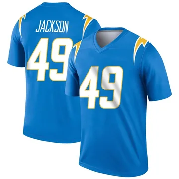 Youth Nike Los Angeles Chargers Eddie Jackson Blue Powder Jersey - Legend