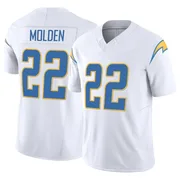 Youth Nike Los Angeles Chargers Elijah Molden White Vapor F.U.S.E. Jersey - Limited