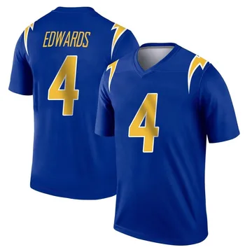 Youth Nike Los Angeles Chargers Gus Edwards Royal 2nd Alternate Jersey - Legend