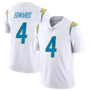 Youth Nike Los Angeles Chargers Gus Edwards White Vapor Untouchable Jersey - Limited