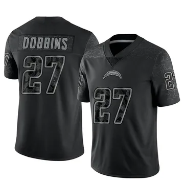 Youth Nike Los Angeles Chargers J.K. Dobbins Black Reflective Jersey - Limited