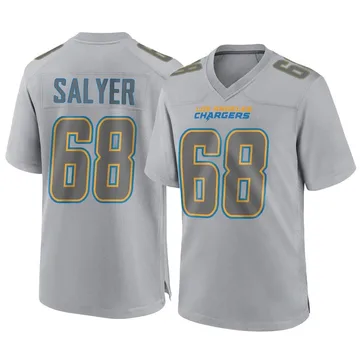 Youth Nike Los Angeles Chargers Jamaree Salyer Gray Atmosphere Fashion Jersey - Game