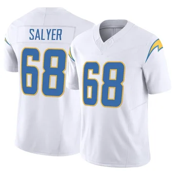 Youth Nike Los Angeles Chargers Jamaree Salyer White Vapor F.U.S.E. Jersey - Limited