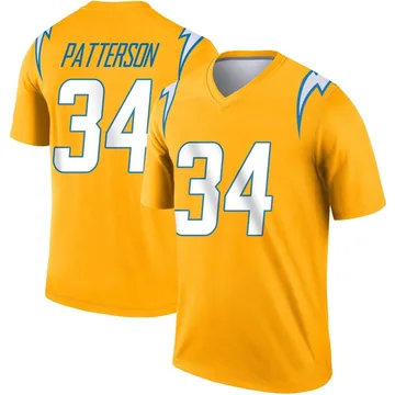 Youth Nike Los Angeles Chargers Jaret Patterson Gold Inverted Jersey - Legend