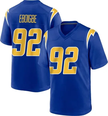 Youth Nike Los Angeles Chargers Justin Eboigbe Royal 2nd Alternate Jersey - Game