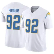 Youth Nike Los Angeles Chargers Justin Eboigbe White Vapor F.U.S.E. Jersey - Limited