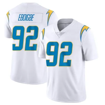 Youth Nike Los Angeles Chargers Justin Eboigbe White Vapor Untouchable Jersey - Limited