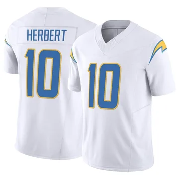 Nike Los Angeles Chargers 10 Justin Herbert Black Reflective Vapor