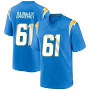 Youth Nike Los Angeles Chargers Karsen Barnhart Blue Powder Alternate Jersey - Game