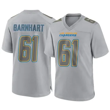 Youth Nike Los Angeles Chargers Karsen Barnhart Gray Atmosphere Fashion Jersey - Game