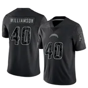 Youth Nike Los Angeles Chargers Kendall Williamson Black Reflective Jersey - Limited