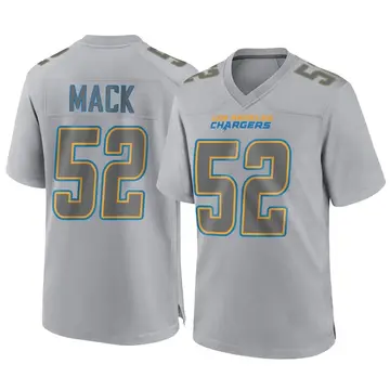 Los Angeles Chargers Khalil Mack Custom Number 00 White Alternate Game Jersey  Jersey - Bluefink