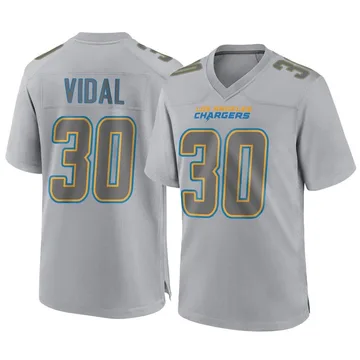 Youth Nike Los Angeles Chargers Kimani Vidal Gray Atmosphere Fashion Jersey - Game