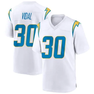 Youth Nike Los Angeles Chargers Kimani Vidal White Jersey - Game