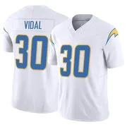 Youth Nike Los Angeles Chargers Kimani Vidal White Vapor F.U.S.E. Jersey - Limited