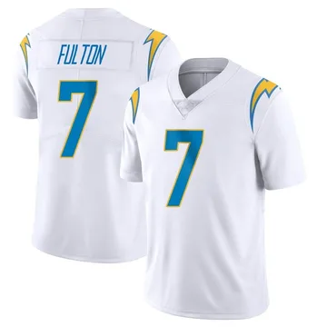 Youth Nike Los Angeles Chargers Kristian Fulton White Vapor Untouchable Jersey - Limited