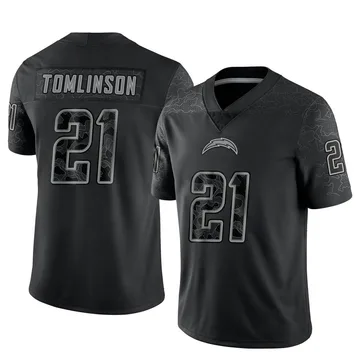 Youth Nike Los Angeles Chargers LaDainian Tomlinson Black Reflective Jersey - Limited