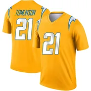 Youth Nike Los Angeles Chargers LaDainian Tomlinson Gold Inverted Jersey - Legend