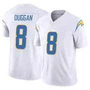 Youth Nike Los Angeles Chargers Max Duggan White Vapor F.U.S.E. Jersey - Limited