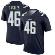 Youth Nike Los Angeles Chargers McCallan Castles Navy Jersey - Legend