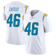 Youth Nike Los Angeles Chargers McCallan Castles White Vapor Untouchable Jersey - Limited