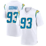 Youth Nike Los Angeles Chargers Otito Ogbonnia White Jersey - Game