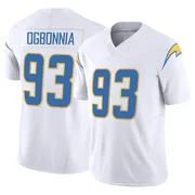 Youth Nike Los Angeles Chargers Otito Ogbonnia White Vapor F.U.S.E. Jersey - Limited