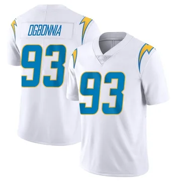 Youth Nike Los Angeles Chargers Otito Ogbonnia White Vapor Untouchable Jersey - Limited