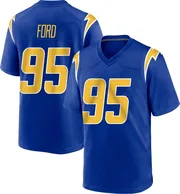 Youth Nike Los Angeles Chargers Poona Ford Royal 2nd Alternate Jersey - Game