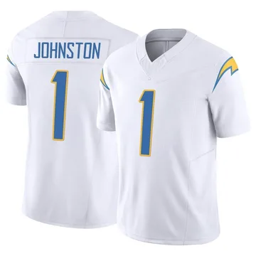 Youth Nike Los Angeles Chargers Quentin Johnston White Vapor F.U.S.E. Jersey - Limited