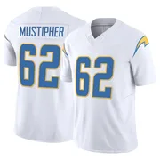 Youth Nike Los Angeles Chargers Sam Mustipher White Vapor F.U.S.E. Jersey - Limited