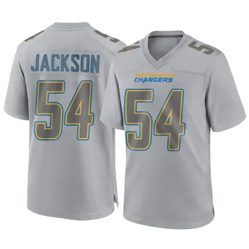 Youth Nike Los Angeles Chargers Savion Jackson Gray Atmosphere Fashion Jersey - Game