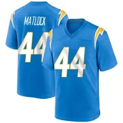 Youth Nike Los Angeles Chargers Scott Matlock Blue Powder Alternate Jersey - Game