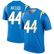 Youth Nike Los Angeles Chargers Scott Matlock Blue Powder Jersey - Legend