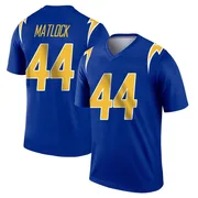 Youth Nike Los Angeles Chargers Scott Matlock Royal 2nd Alternate Jersey - Legend