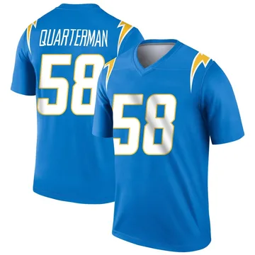 Youth Nike Los Angeles Chargers Shaq Quarterman Blue Powder Jersey - Legend