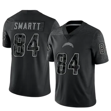 Youth Nike Los Angeles Chargers Stone Smartt Black Reflective Jersey - Limited