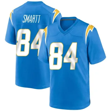 Youth Nike Los Angeles Chargers Stone Smartt Blue Powder Alternate Jersey - Game