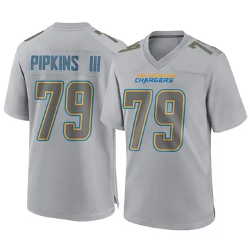 Youth Nike Los Angeles Chargers Trey Pipkins III Gray Atmosphere Fashion Jersey - Game