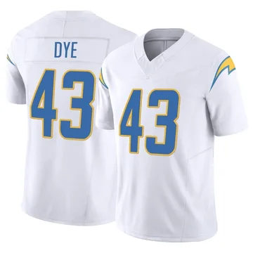 Youth Nike Los Angeles Chargers Troy Dye White Vapor F.U.S.E. Jersey - Limited