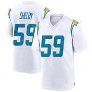 Youth Nike Los Angeles Chargers Ty Shelby White Jersey - Game