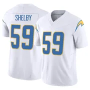 Youth Nike Los Angeles Chargers Ty Shelby White Vapor F.U.S.E. Jersey - Limited