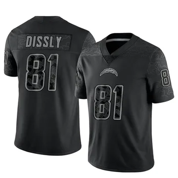 Youth Nike Los Angeles Chargers Will Dissly Black Reflective Jersey - Limited