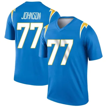 Youth Nike Los Angeles Chargers Zion Johnson Blue Powder Jersey - Legend