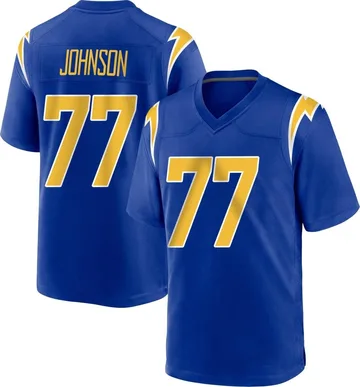 Youth Nike Los Angeles Chargers Zion Johnson Royal 2nd Alternate Jersey - Game