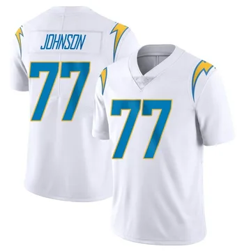 Youth Nike Los Angeles Chargers Zion Johnson White Vapor Untouchable Jersey - Limited